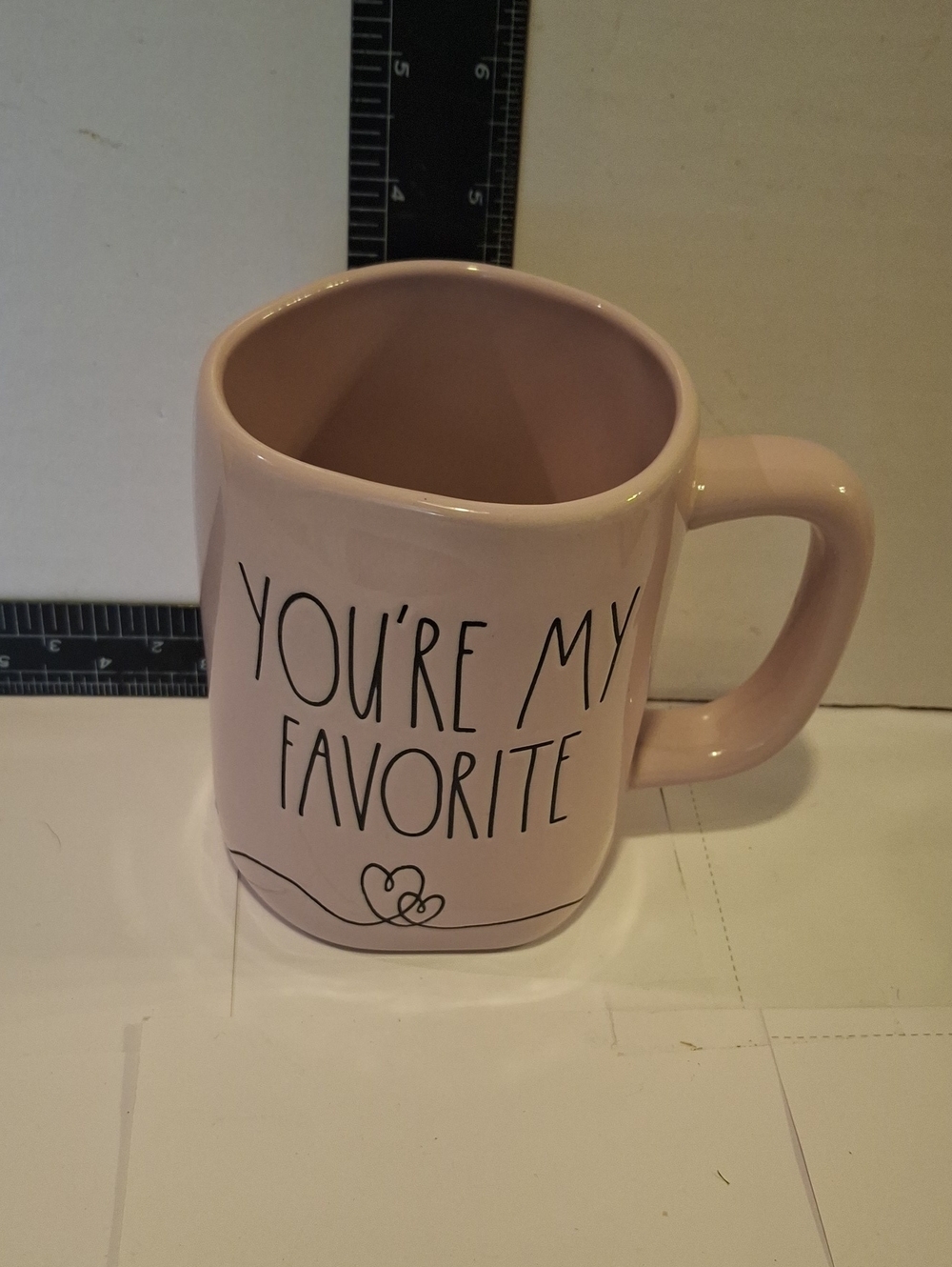 Rae Dunn Pink Ceramic 'You're My Favorite' Mug